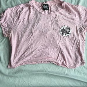 Santa Cruz Pink crop top size medium